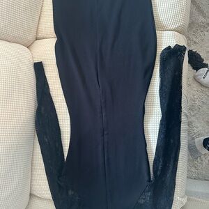 French Connection Elegant Black Lace Dress